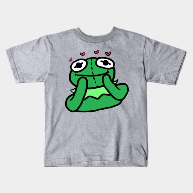 Kermie in Love Kids T-Shirt by MurderBeanArt